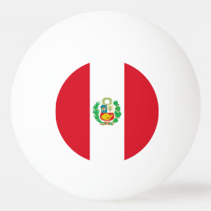 Peru Flag Ping Pong Ball
