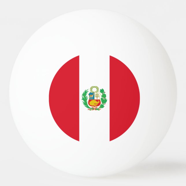 Peru Flag Ping Pong Ball (Front)