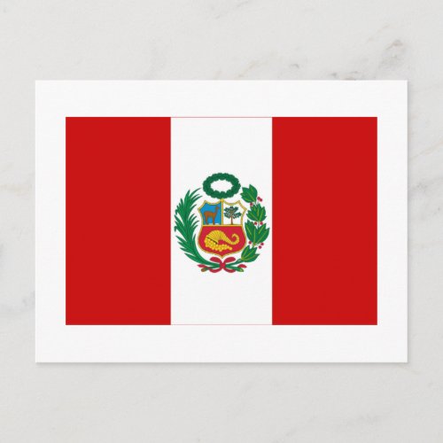 Peru Flag Postcard