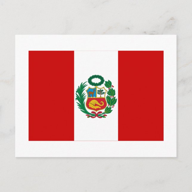 Peru Flag Postcard (Front)
