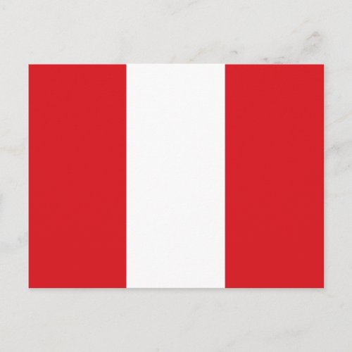 Peru Flag Postcard