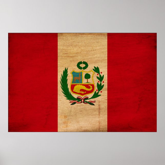 Peru Flag Poster (Front)