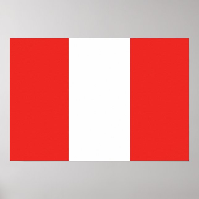 Peru Flag Poster (Front)