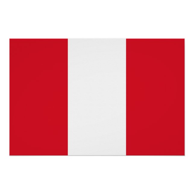 Peru Flag Poster (Front)