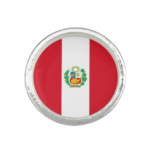 Peru Flag Ring (Front)