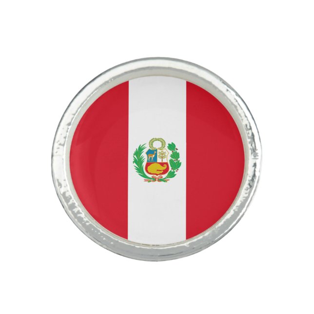 Peru Flag Ring (Front)