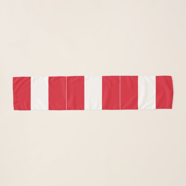 Peru Flag Scarf (Front (Horizontal))