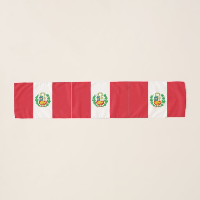 Peru Flag Scarf (Front (Horizontal))