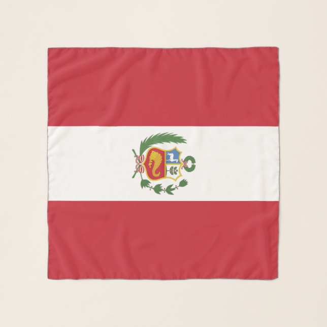 Peru flag scarf (Front (Horizontal))