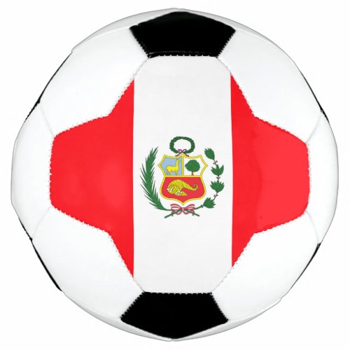 Peru flag soccer ball
