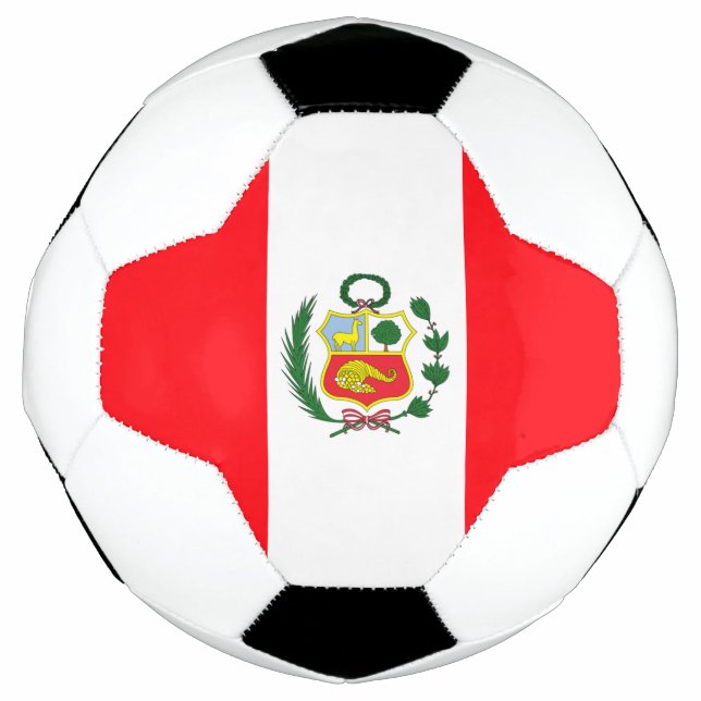 Peru flag soccer ball (Front)