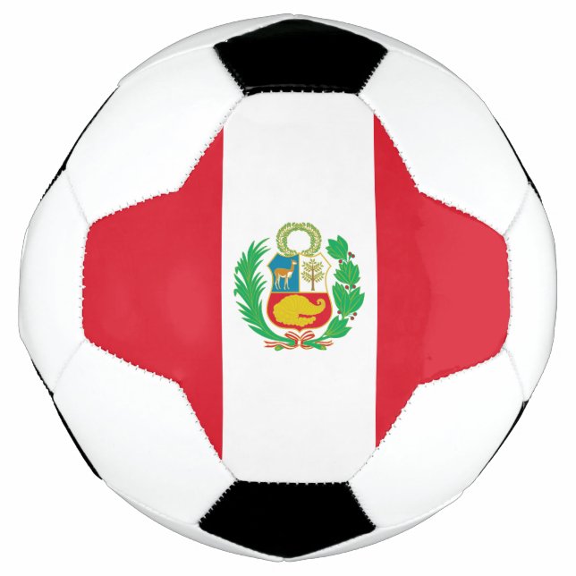 Peru Flag Soccer Ball (Front)