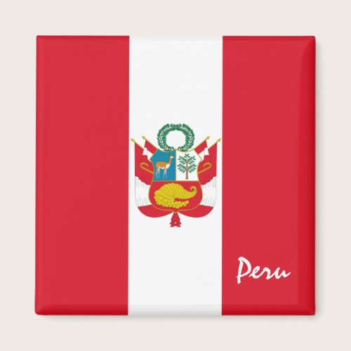 Peru flag & South America holiday/sports fans Magn Magnet