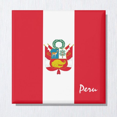 Peru flag & South America holiday/sports fans Magn Magnet