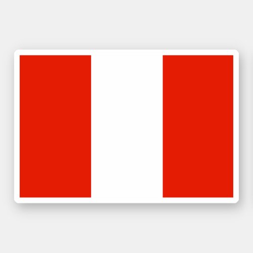 Peru Flag Sticker