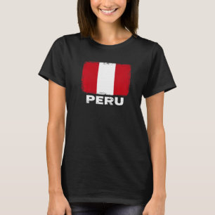 Peru Flag Support Peruvian People Women Men T-Shirt