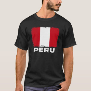 Peru Flag   Support Peruvian People Women Men   T-Shirt