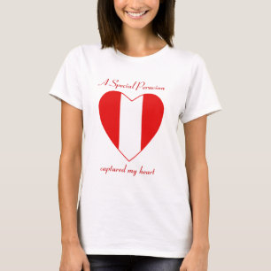 Peru Flag Sweetheart T-Shirt