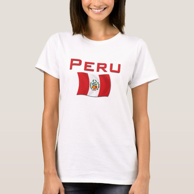 Peru Flag T-Shirt (Front)