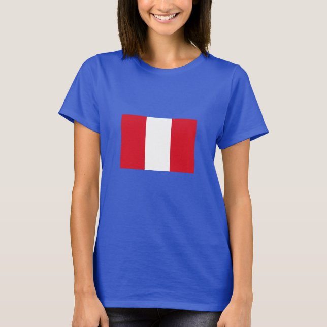 Peru Flag T-Shirt (Front)