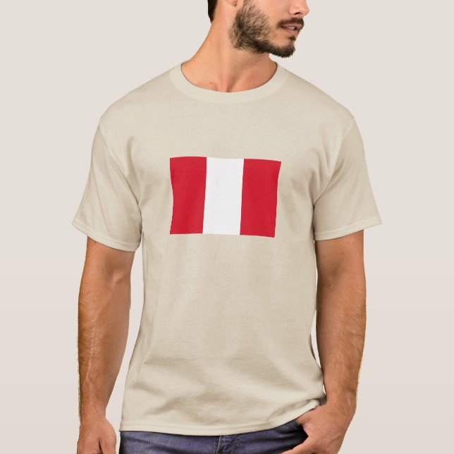 Peru Flag T-Shirt (Front)