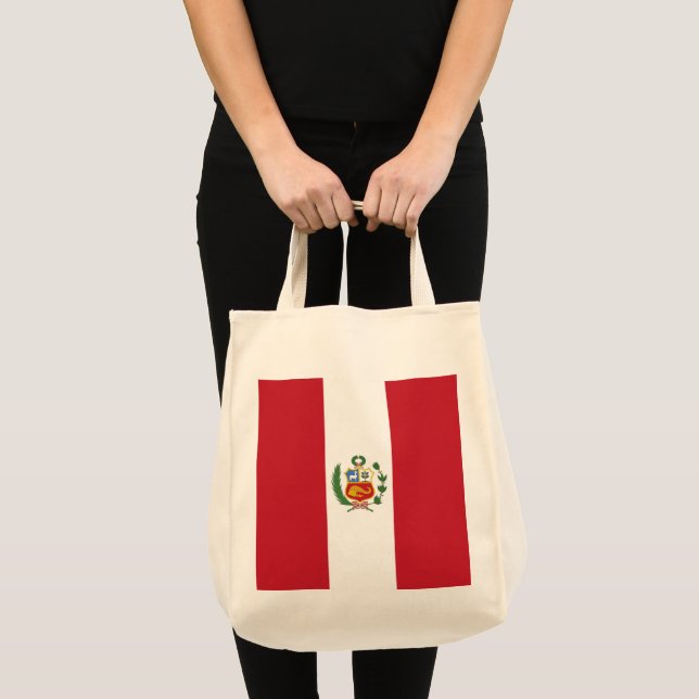 Peru flag tote bag (Front (Product))