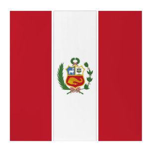 Peru flag triptych