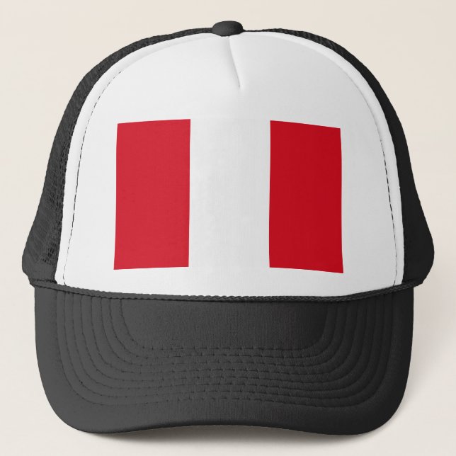 Peru Flag Trucker Hat (Front)