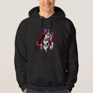 Peru Flag Unicorn Peruvian Roots Peruvian Pride He Hoodie