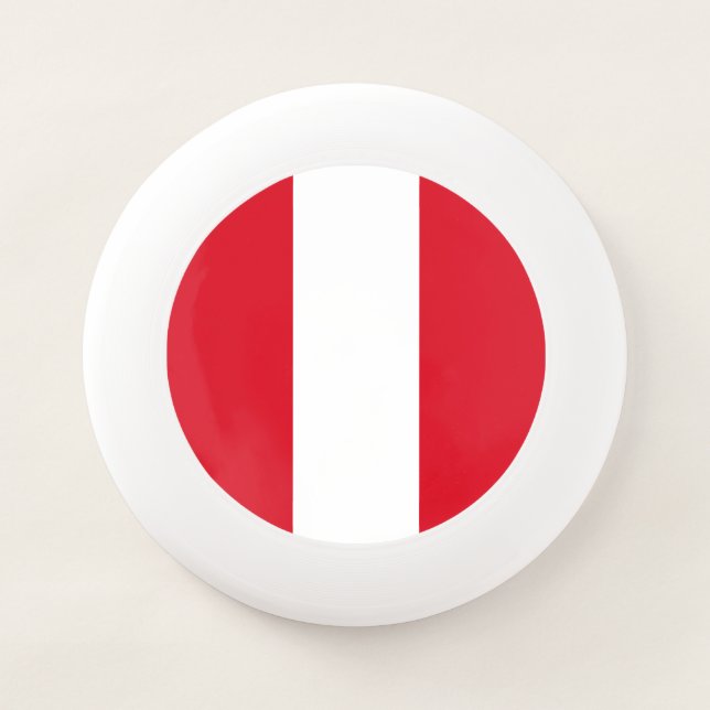 Peru Flag Wham-O Frisbee (Front)