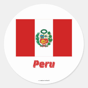 Peru Flag Stickers 