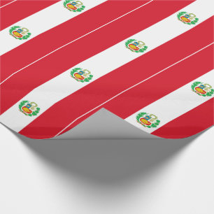 Peru Flag Wrapping Paper