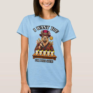 Peru I Want You Pisco Sour Llama Inka 1821 Tee