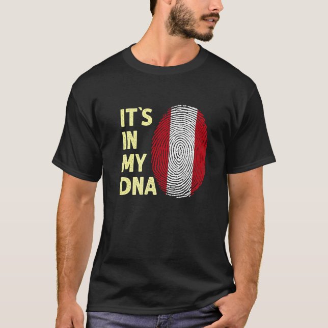 Peru In My Dna Peruvian Flag Team Peru T-Shirt (Front)