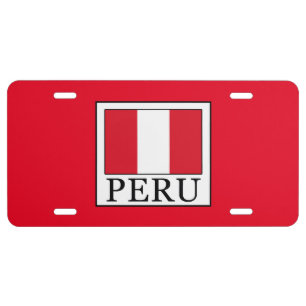 Peru License Plate