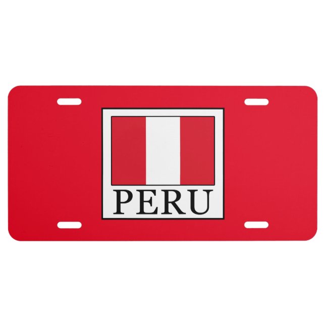 Peru License Plate (Front)