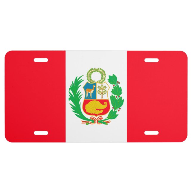 Peru License Plate (Front)