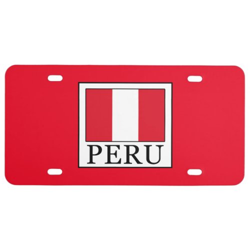 Peru License Plate