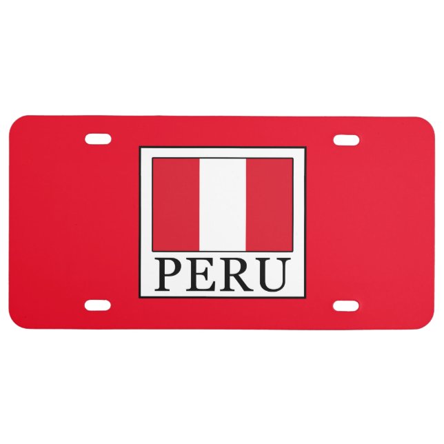 Peru License Plate (Front)