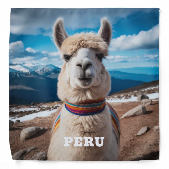 Peru Llama Bandana (Front)