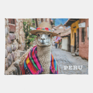 Peru Llama Kitchen Towel