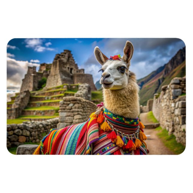 Peru Llama Magnet (Horizontal)