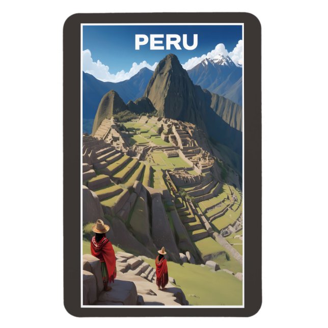 Peru Machu Picchu Magnet (Vertical)