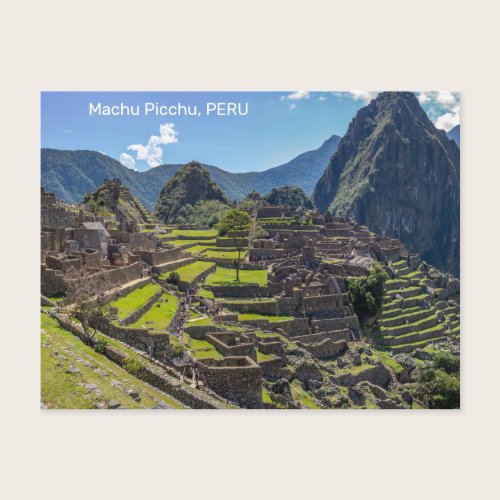Peru Machu Picchu Postcard
