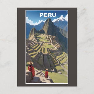 Peru Machu Picchu Postcard