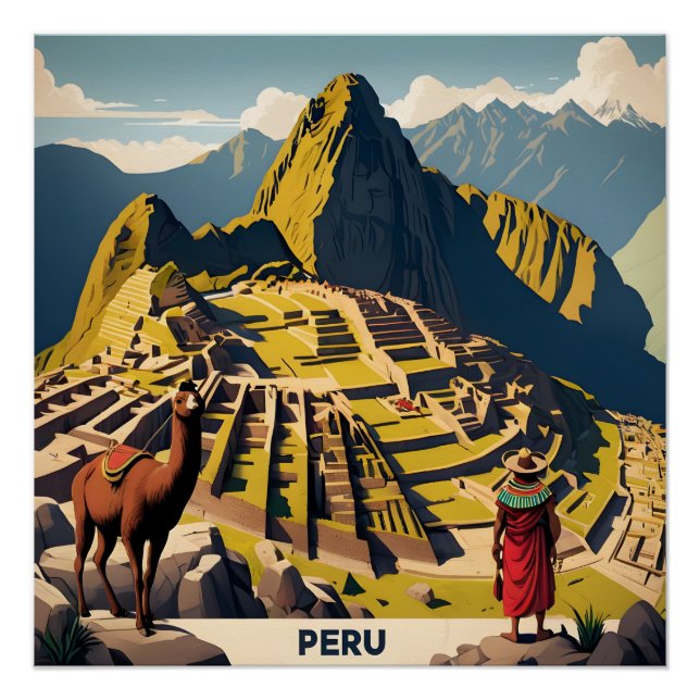 Peru Machu Picchu Poster (Front)