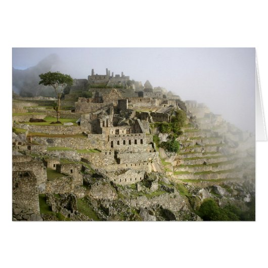 Peru, Machu Picchu. The ancient citadel of Machu Cards (Front Horizontal)
