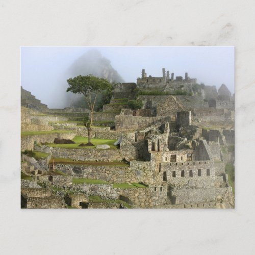 Peru Machu Picchu The ancient citadel of Postcard