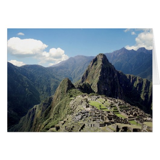 Peru, Machu Picchu, the ancient lost city of 2 Cards (Front Horizontal)