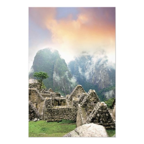Peru Machu Picchu the ancient lost city of 3 Photo Print